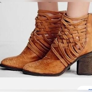 Free People Carrera Distressed Bootie